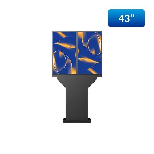 43″ Double Outdoor Drive Thru Display