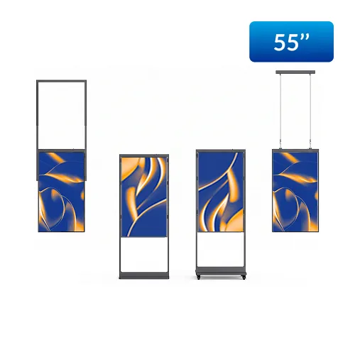 55″ Dual-Sided In-Window Display